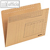 LEITZ Einstellmappe, vertikal, A4, 250 g/qm, naturbraun, 100 St?ck, 2430-00-00