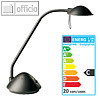Alco Halogen-B?roleuchte 954 mit flexiblem Arm, Sockel GY4, schwarz, 954-11
