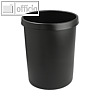 Helit Grossraum-Papierkorb, 45 Liter Fassungsverm?gen, schwarz, H6106295