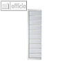 LEITZ Sichtfenster Uni-Schildchen, (BxH)53x19 mm, PVC, weiß, 50 Stück,6004-00-01