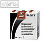LEITZ Buchstabensignal Orgacolor "U", auf Rolle, braun, 250 St?ck, 6630-10-00