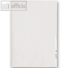 Sichth?lle Premium, DIN A4, 150my, PVC, glasklar, oben + seitl. offen, 100 St?ck