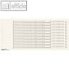 LEITZ Organisationsstreifen, Skala 1/Skala 2, wei?, 61610001, 6161-00-01