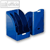 LEITZ Stehsammler Plus Jumbo, A4, mit Trennwänden, Polystyrol, blau, 5239-00-35