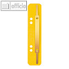 LEITZ Heftstreifen 35 x 158 mm, Karton 320 g/qm, gelb, 25 St?ck, 3701-00-15