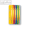 Heftstreifen, 35 x 158 mm, Karton 320 g/qm, farbig sortiert, 250 St., 3701-00-99