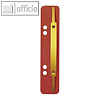 LEITZ Heftstreifen 35 x 158 mm, Karton 320 g/qm, rot, 25 St?ck, 3701-00-25