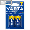 Varta Alkaline Batterien HIGH ENERGY, C Baby LR14, 1.5V, 2er Pack, 4914121412