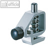 Lochsegment f?r Mehrfachlocher AKTO 5114, 6 mm, Schraubsystem, grau, 5121-00-00