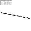 officio Kunststoff-Binder?cken DIN A4, 21 Ringe, ? 8 mm, schwarz, 100 St?ck