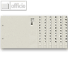LEITZ Tauenpapier-Register, A-Z, A4 +, halbe H?he, 100 S?tze, grau, 1352-00-85