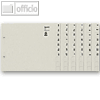Tauenpapier-Register, A-Z, DIN A4, ?berbreite, halbe H?he, 150 S?tze, grau