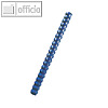 Kunststoffbinder?cken A4, 21 Ringe, ? 12 mm, 56-80 Blatt, blau, 100 St?ck