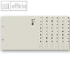 Tauenpapier-Register, A-Z, DIN A4 ?berbreite, halbe H?he, 200 S?tze, grau