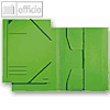 Eckspannermappe DIN A4, Klappen, Karton 320 g/qm, für 250 Blatt, grün