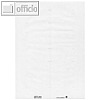 Blanko-Beschriftungsschildchen, 73 x 40 mm, PC-beschriftbar, weiß, 6643-00-01