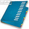 LEITZ Pultordner Deskorganizer Color, DIN A4, 1-12, blau, 5912-00-35