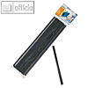Klemmschiene DIN A4, 15 mm, bis 130 Blatt, Kunststoff, schwarz, 25 St?ck, 21791