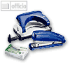 LEITZ Mini-Heftgerät und Locher, bis 12 Blatt, blau, 5507-60-35