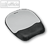 Mouse Pad Handgelenkauflage Memory Foam, B 202 x T 235 x H 25 mm, silber/schwarz