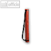 Zeichenrollen-/Flipchart-Köcher, verstellbar bis 1.050 mm, Ø80 mm, PP, rot