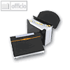 Rexel F?chermappe Optima, DIN A4, 13 F?cher, bis 500 Blatt, PP, schwarz, 2102483