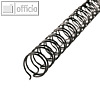 GBC Drahtbinder?cken WireBind, 34 Ringe, ? 11 mm, schwarz, 100 St?ck, RG810710