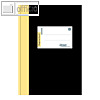 Gesch?ftsbuch, DIN A5, 10 mm liniert, Register A-Z, 96 Blatt, schwarz, 608377