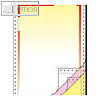 Sigel Computer-Briefbogen 24 x 30.5 cm, 3-fach, 70g,rot/gelb, 400 Bl., 22256