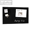 Sigel Glas-Magnettafel "artverum", 780 x 480 mm, 2 Magnete, schwarz, GL130