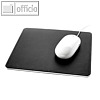 Sigel Mauspad "eyestyle", 200 x 250 mm, Lederimitat, schwarz/wei?, SA105