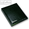 officio Unterschriftenmappe Kunstleder mit Sattlerstich, 20 F?cher, schwarz