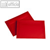 Briefh?llen C6, haftklebend, 100 g/m?, transparent-intensivrot, 500 St?ck