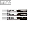 Nobo Kreidemarker, nass abwischbar, 2 mm Keilspitze, wei?, 3 St?ck, 34438398