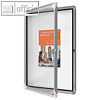 Schaukasten Innenbereich, 750 x 36.8 x 997 mm, 9x A4, Klappt?r, Metall-R?ckwand