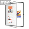 Schaukasten Innenbereich, 530 x 36.8 x 690 mm, 4x A4, Klappt?r, Metall-R?ckwand