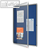 Schaukasten Innenbereich, 709 x 43 x 970 mm, 9x A4, Klappt?r, Filz-R?ckwand