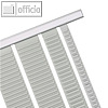 Nobo Rahmenprofil für T-Karten-Systeme, Breite: 645 mm, Metall, 2 Stück, 1900412