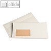 Briefhülle "naturelle" DL, haftklebend, 90 g/m², Fenster, cremeweiß, 500 Stück