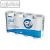 Toilettenpapier Tissue, 3-lagig, 9.5 x 12.5 cm, gepr?gt, hochwei?, 6 x 350 Blatt
