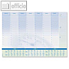 Papier-Schreibunterlage Time, 595 x 410 mm, 3-Jahres-Kalendarium, 30 Blatt