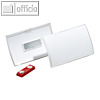 Namensschild Click Fold, 75 x 40 mm, Magnet, transparent, 10 St?ck, 8212-19