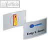 Durable Namensschild konvex mit Magnet, 75 x 40 mm, transp., 25 St?ck, 8123-19