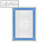 Sigel Motiv-Papier "Urkundenvordruck", DIN A4, 185 g/qm, blau, 20 Blatt, DP490
