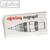 Rotring Ersatz-Zeichenkegel für Isograph 0.30 mm, grau/grün, S0218250