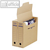Archiv-Schachtel tric System, 339 x 314 x 76 mm, Karton, braun, 12 St.