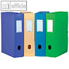 Elba Sammelbox Memphis, DIN A4, m.Druckknopf, 60 mm, PP, blau, 100200156