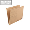 Einstellmappen A4, Organisationsdruck, Natronkarton, 80 Blatt, braun, 100 St.