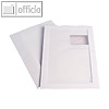 Kuvertierh?llen C4 m. Panorama- & Adressfenster, nasskl., 120g/m? wei?, 250 St.