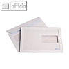 Kuvertierh?llen C5 m. Panorama- & Adressfenster, haftkl., 100g/m? wei?, 500 St.